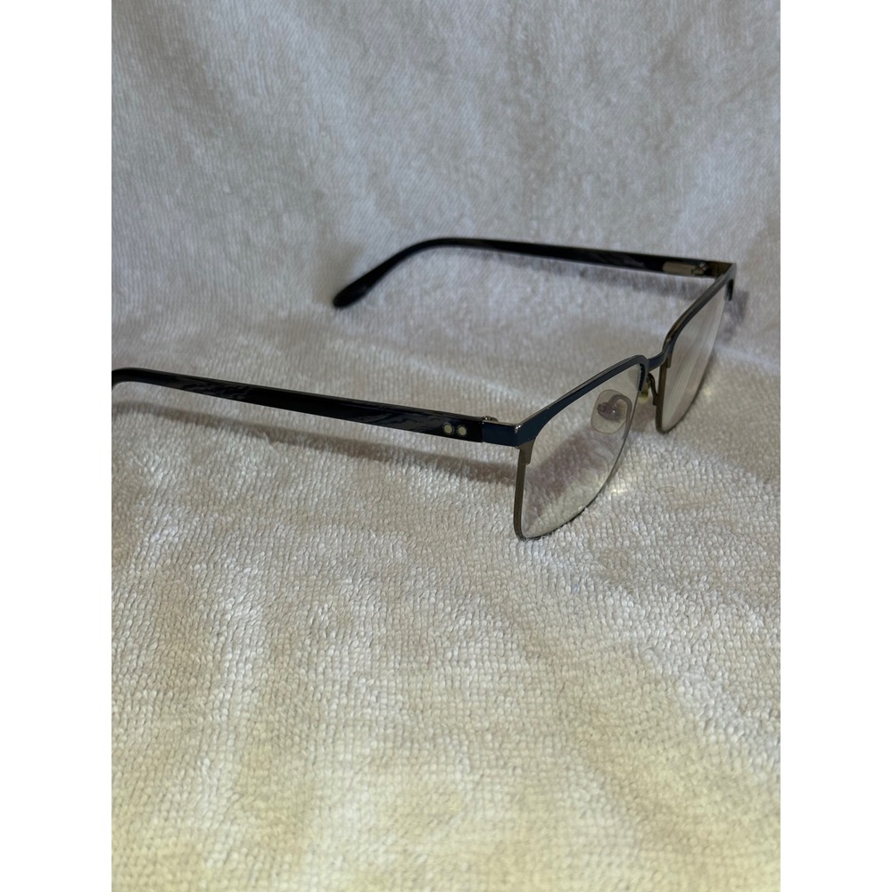 Badgley Mischka Eyeglasses Womens 53-17-145 Navy Blue Rectangular Frame - Picture 3 of 6